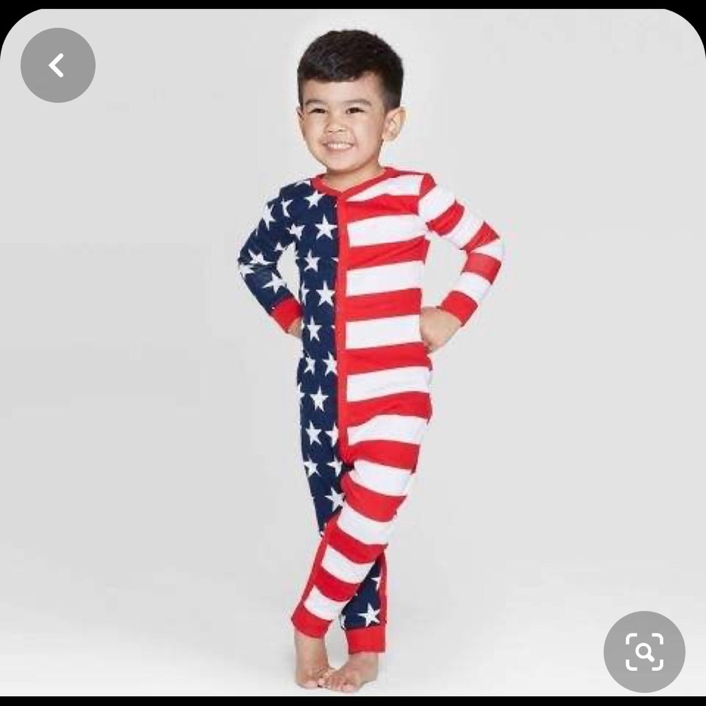 NWT Snooze button stars & stripes pajamas 3T.